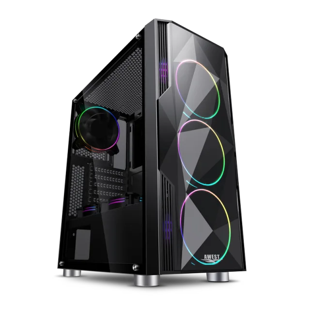 قاب کیس AWEST AV02 BLACK ST