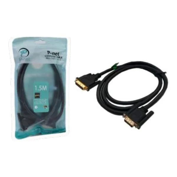 کابل DVI طول 1.5 متر P-NET