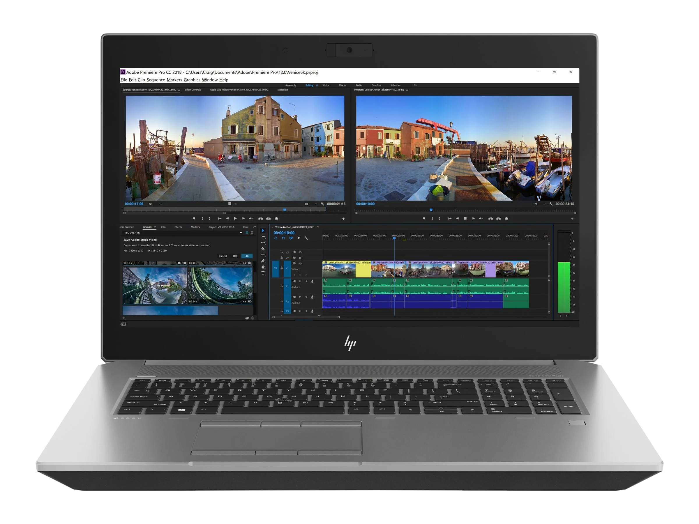 لپ تاپ کارکرده HP ZBook 17 G5 | i7-8850H | RAM 16GB | 256GB | Quadro P5200 16GB