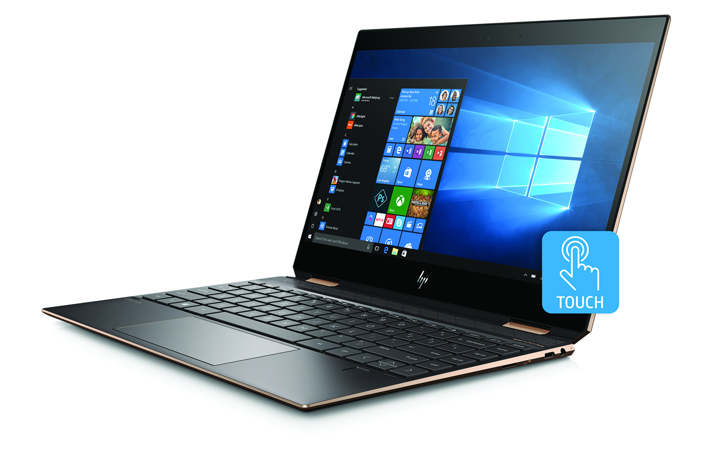 لپ تاپ کارکرده HP Spectre 13 x360 | i7-8565U | RAM 16GB | 256 SSD | لمسی